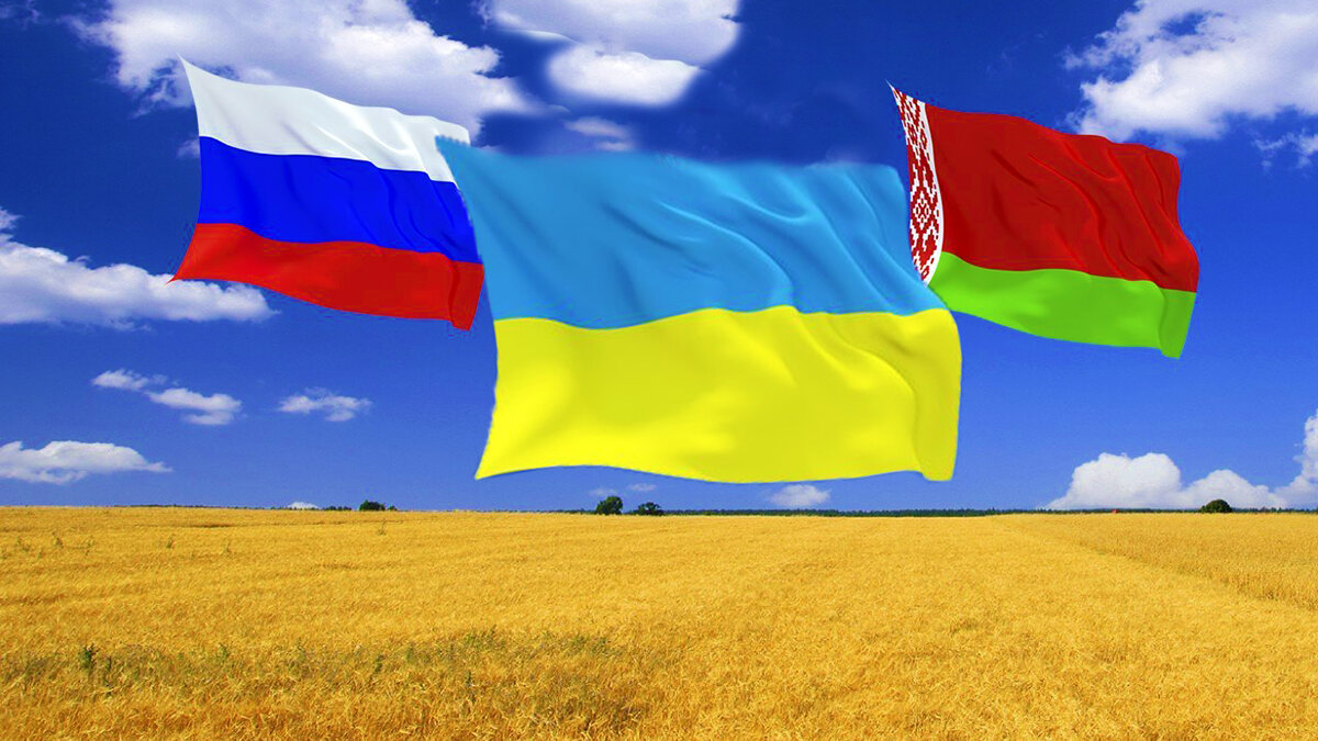 Год украины в беларуси. Россия Украина Беларусь флаги. Украина – это Россия. Беларусь и Украина. Флаги России Украины и Белоруссии.