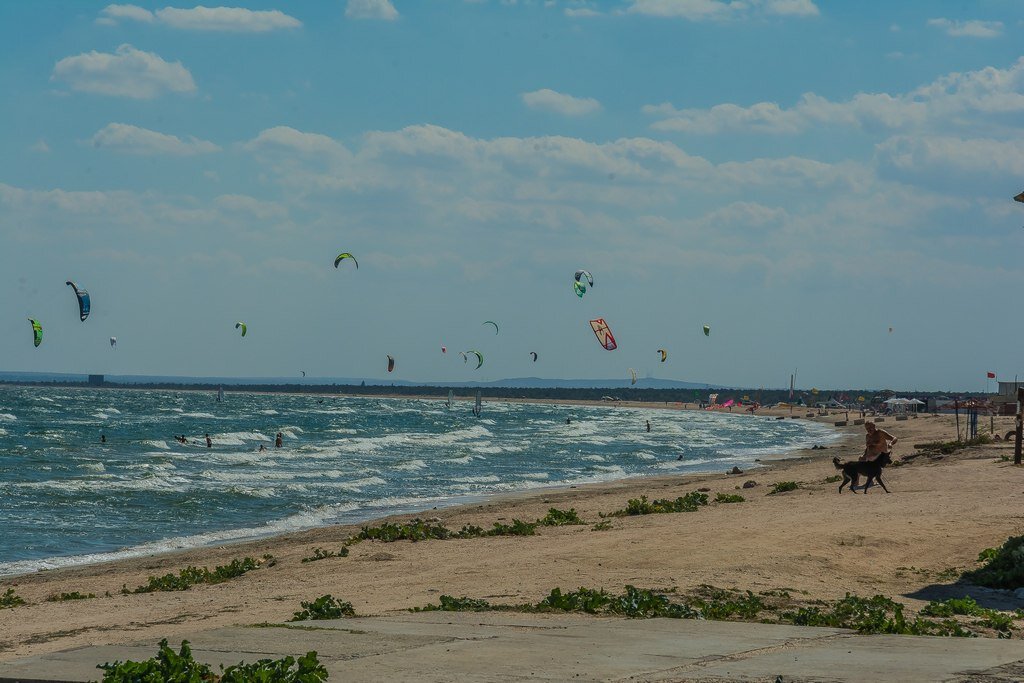 Казантипский залив. Азовское море.