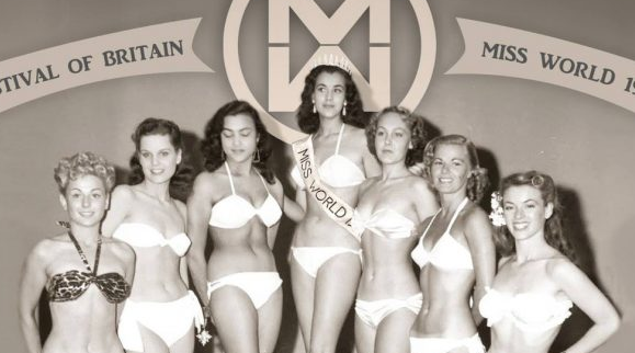Первый конкурс "Мисс мира". 1951 год. Кики Хоканссон в центре. 