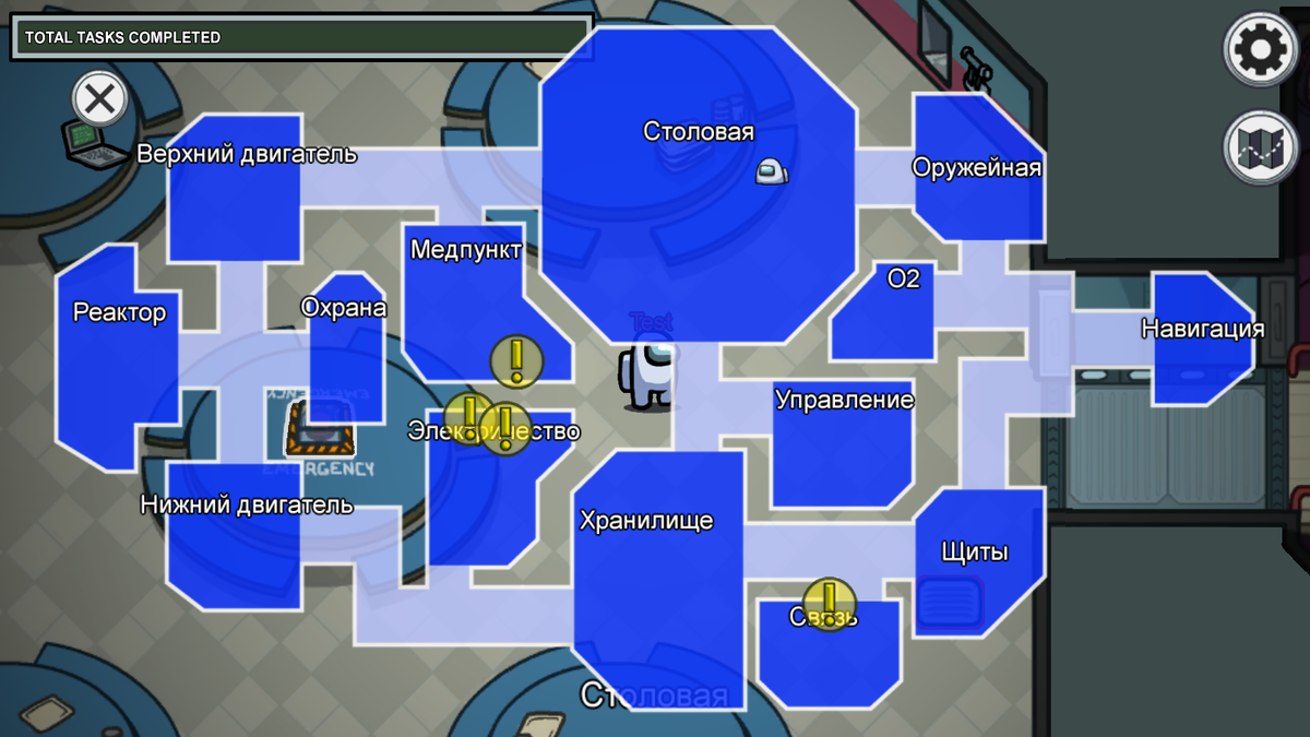 Карта с задачами