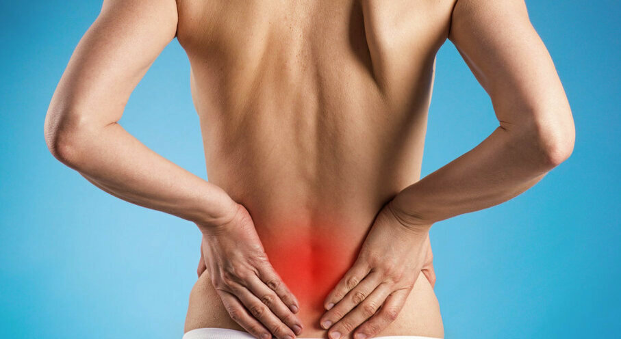 В области таза у многих болевые ощущения из-за зажимов в мышцах