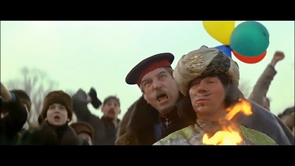 Кадр из фильма "Сибирский цирюльник"