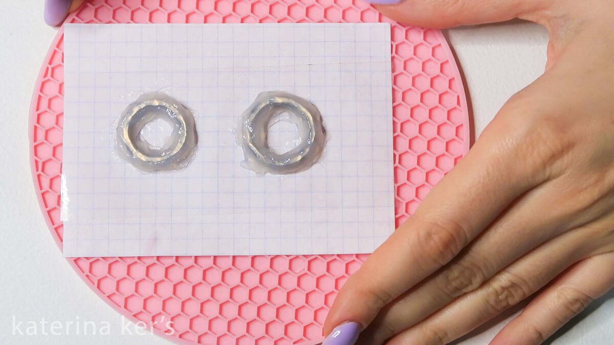 силиконовая форма для колец методом обмазки