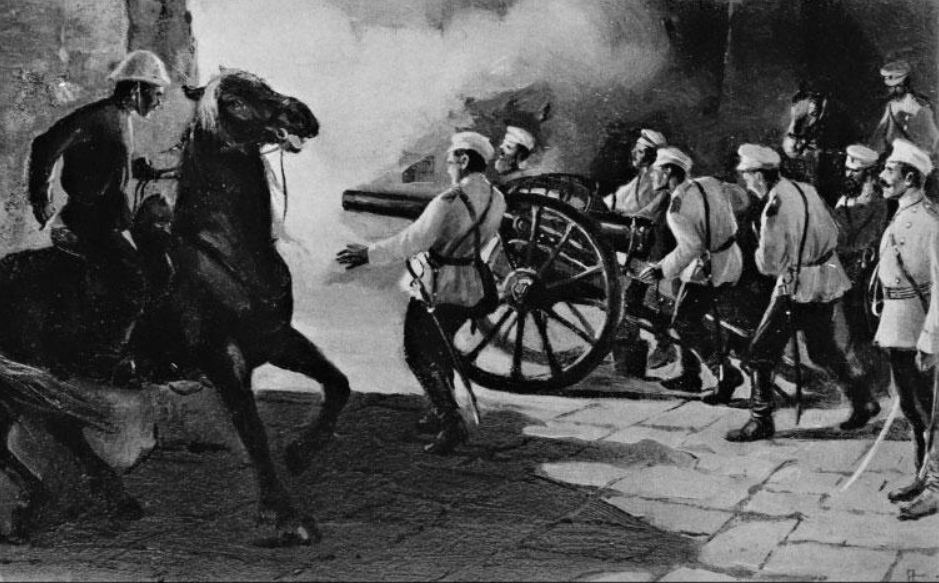 Штурм Пекина русскими войсками в августе 1900 года.