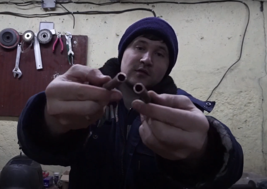 Подготовка трубок под сварку.