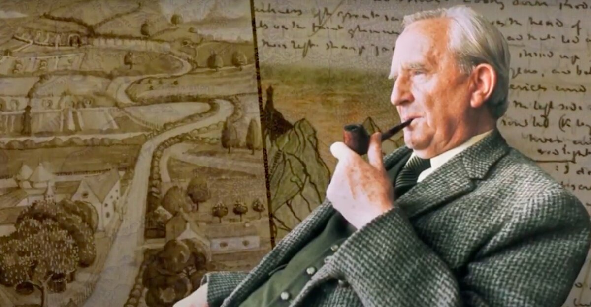 Джон Рональд Руэл Толкиен ( Д. Р. Р. Толкиен), создатель мира Средиземья. И автор книг Властелин Колец и Хоббит.