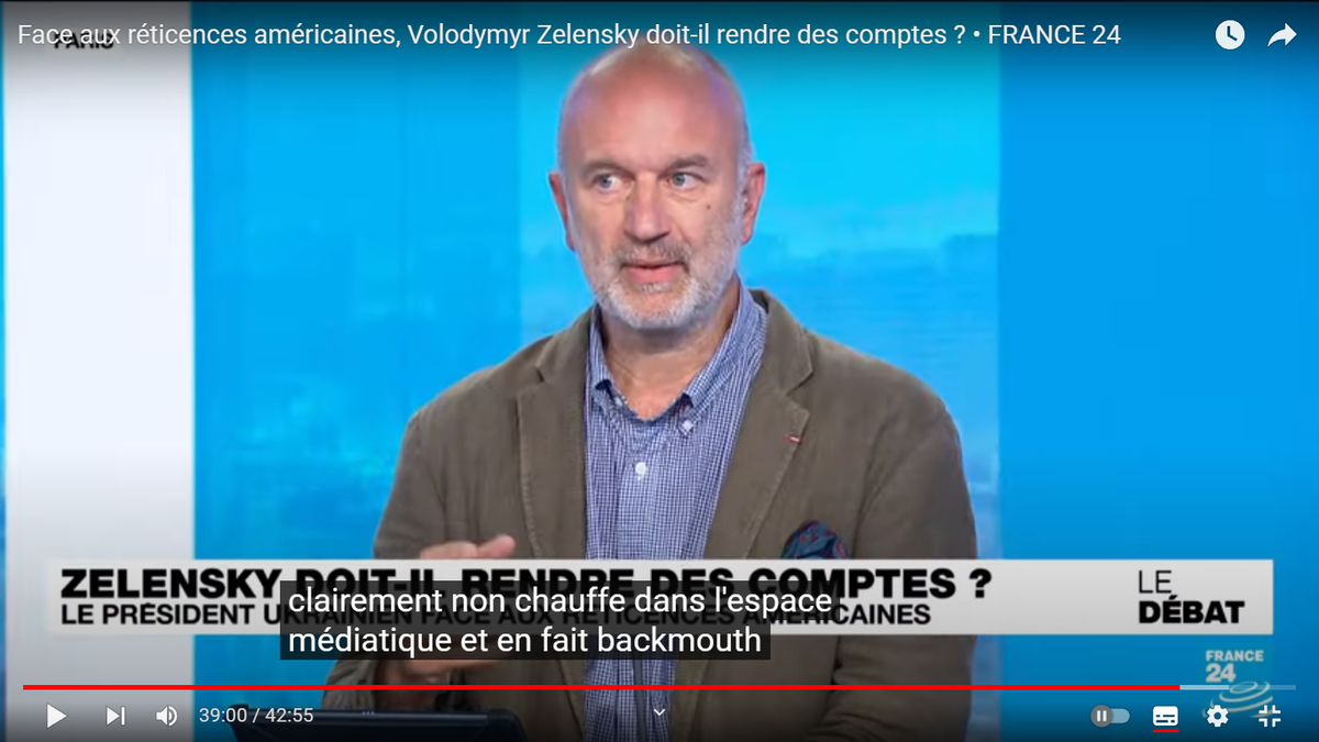 Гийом Ансел. О медийном прорыве под Бахмутом Скриншот с сайта France24 в YouTube.