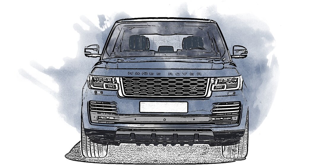 Range rover рисунок