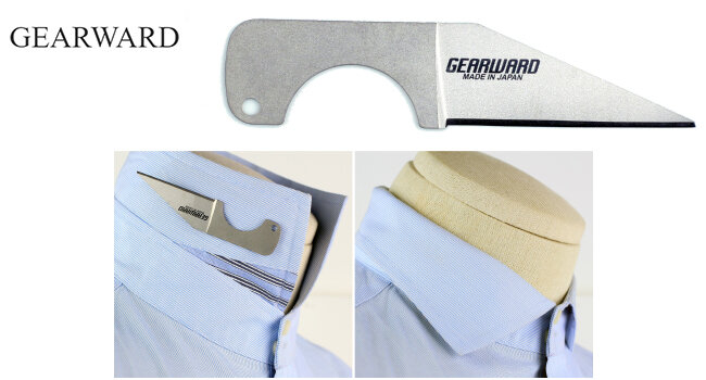 нож Gearward HemiSERE с креплением на отвороте рубашки