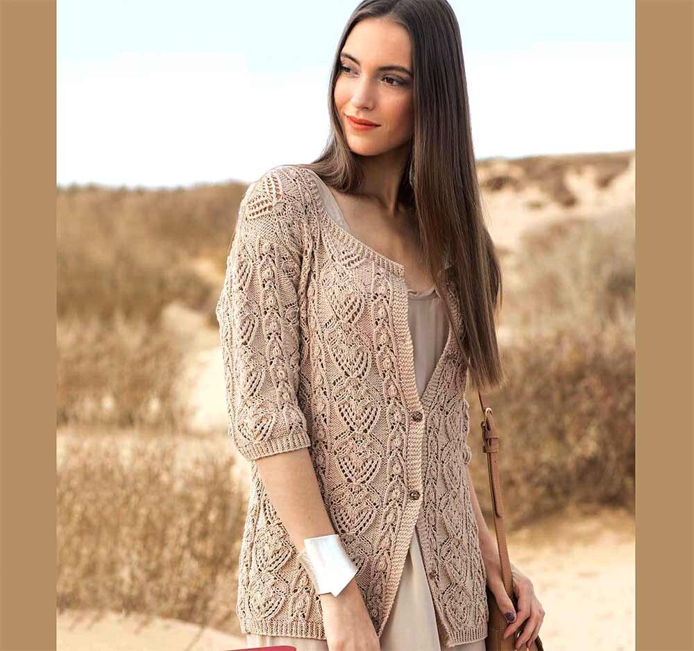 Белый кардиган *Heine Crochet Cardigan*