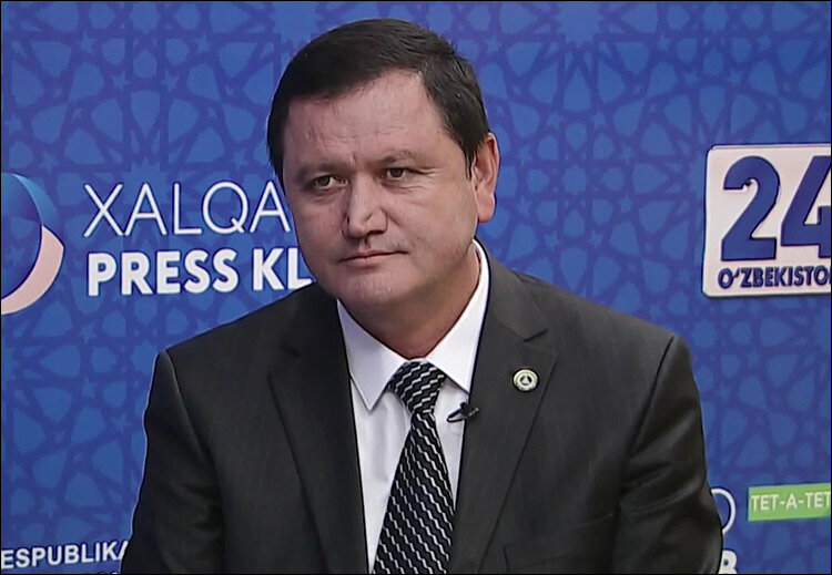 Шухрат Ганиев. Кадр телеканала “Узбекистан 24”