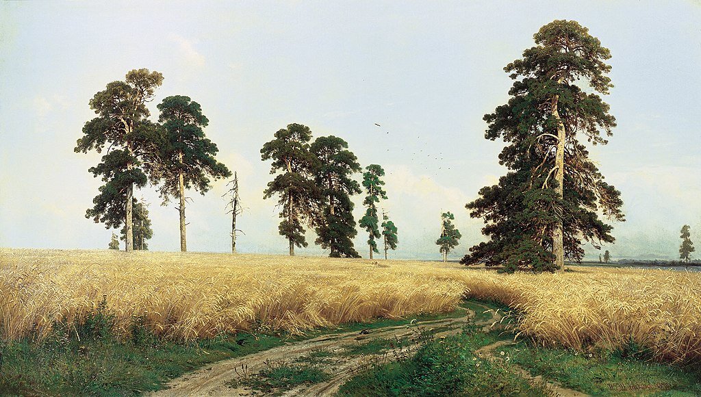 Шишкин Иван Иванович "Рожь" 1878, ГТГ, Москва
