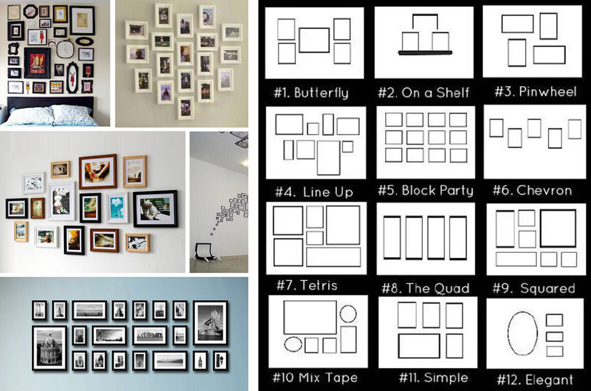 Расположение стен. Расположение фотографий на стене. Схема расположения фотографий на стене. Красивое расположение фотографий на стене. Схемы размещения картин.