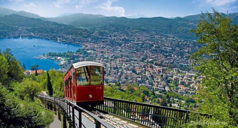 Небольшой швейцарский городок с населением, говорящим по-итальянски, расположенный на берегу красивейшего одноименного озера. 