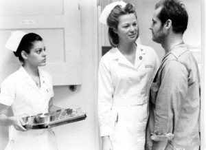 Кадр из фильма "Пролетая над гнездом кукушки"