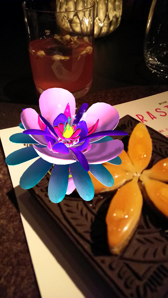 Метки дополненной реальности заставили расцвести невиданные цветы прямо во время ужина - так Мухин анонсирует открытие цифрового проекта For The Krasota, который ожидается в марте этого года.