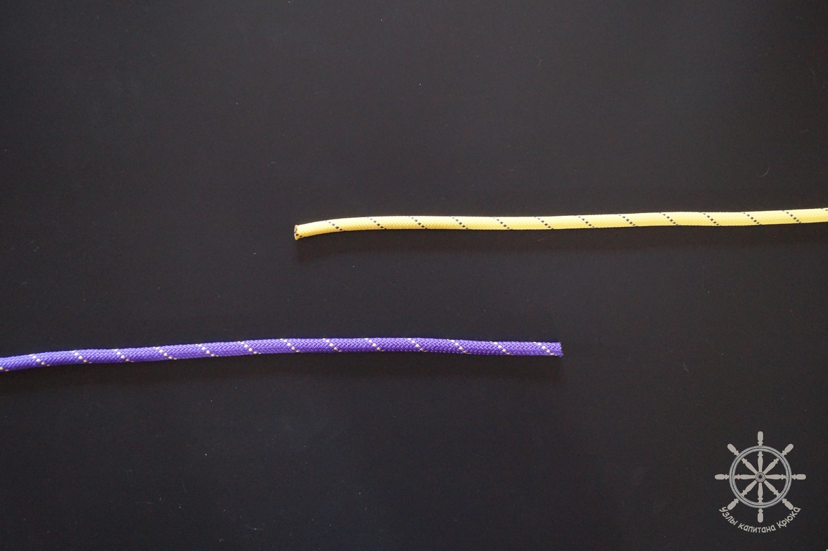 Как вязать лиановый узел - шаг 1