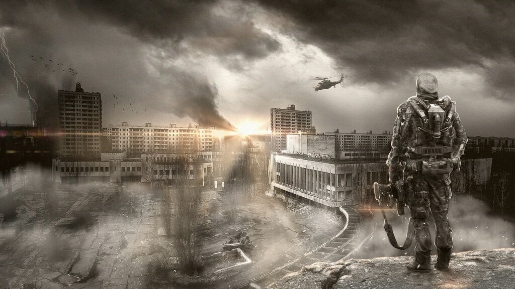 Вид на Припять, арт