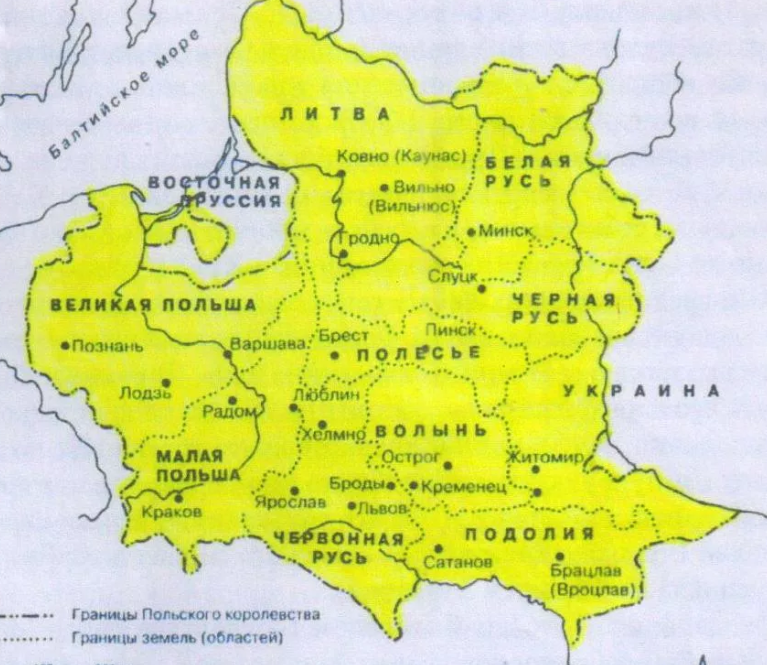 Возможно, Польша в будущем будет походить на эти исторические очертания