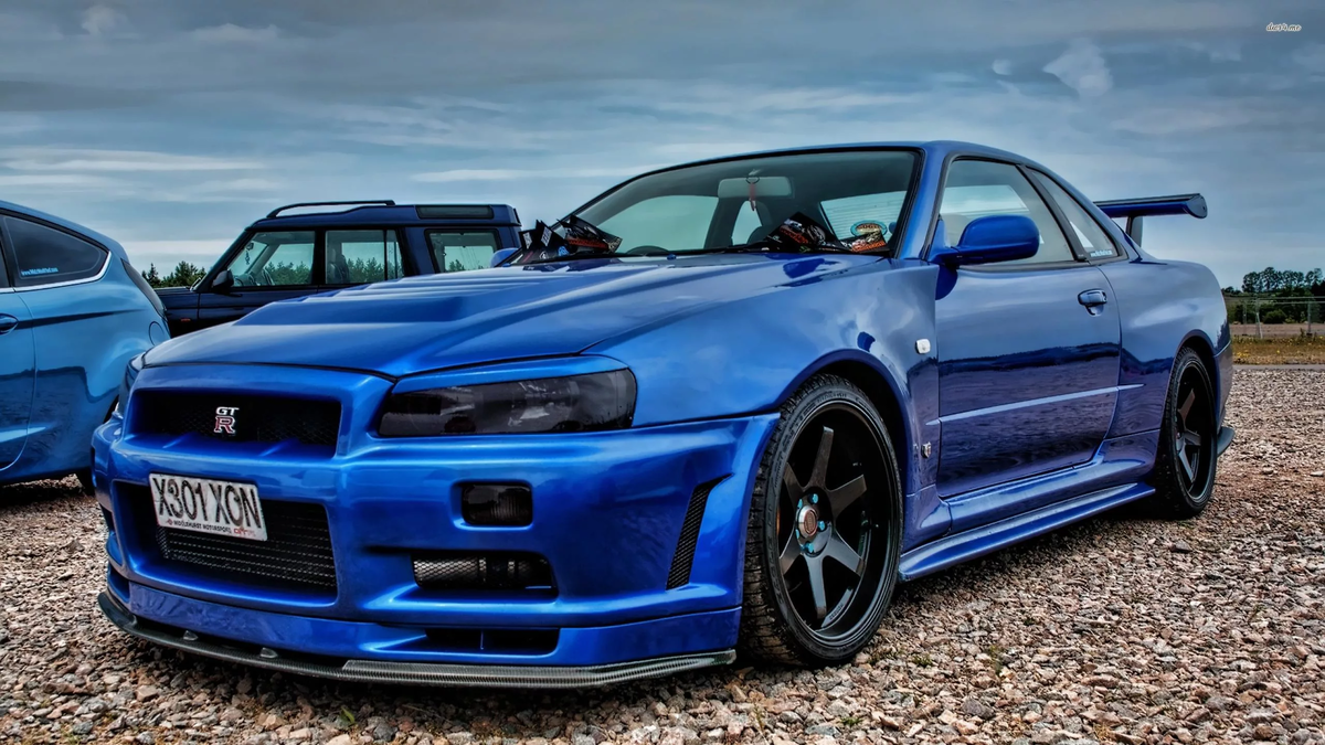 Nissan GTR r34 Р¶С‘Р»С‚С‹Р№