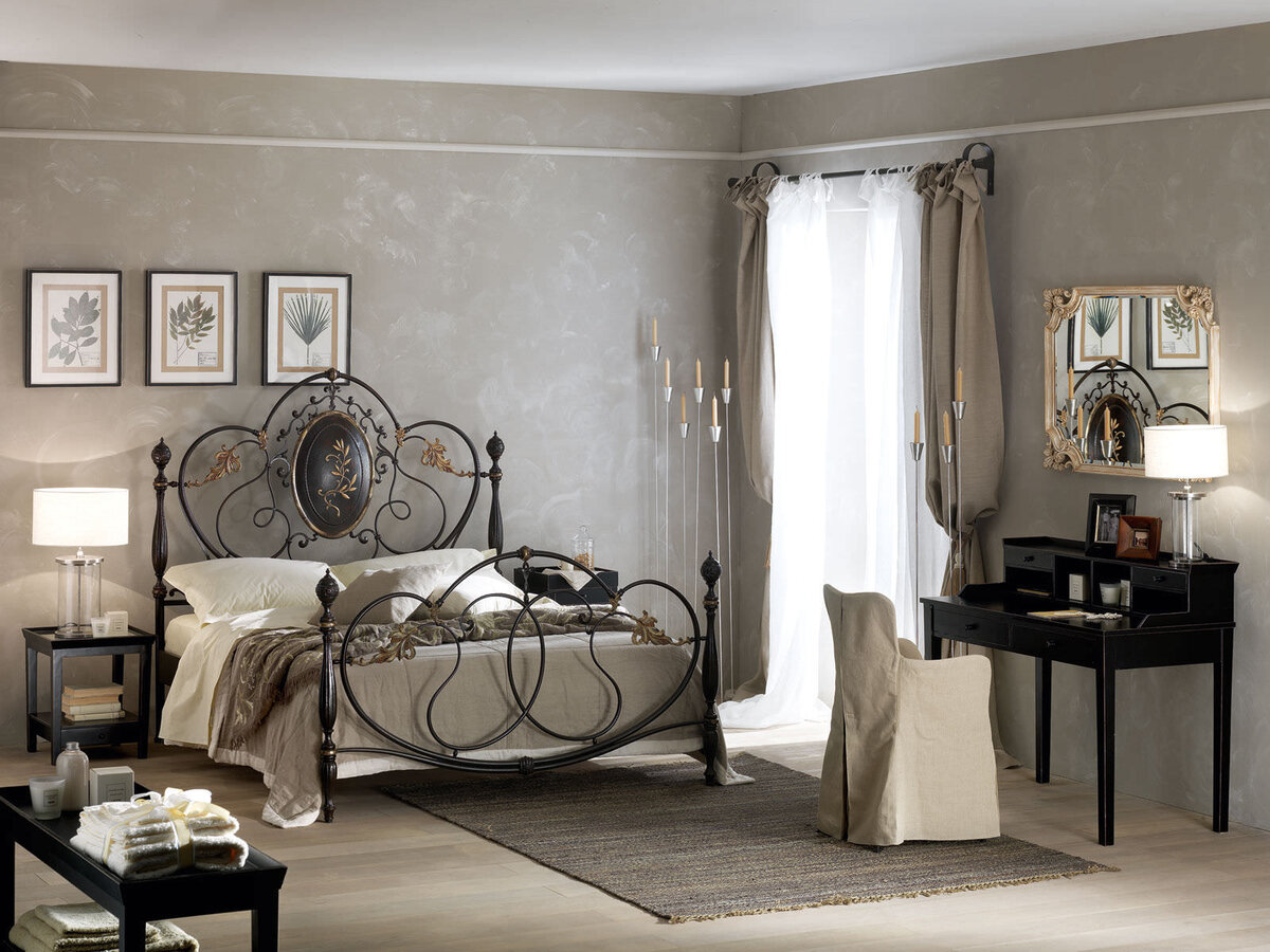 Итальянские кованые кровати в Москве - купить кровать на заказ в салоне итальянской мебели ARREDO