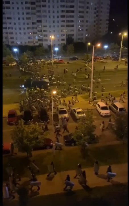 Силовики выдвигаются, ночь с 10 на 11 августа. 