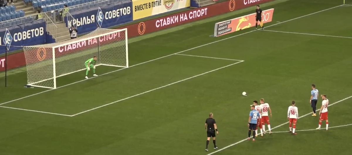 Зиньковский слишком хорошо пробил пенальти. 