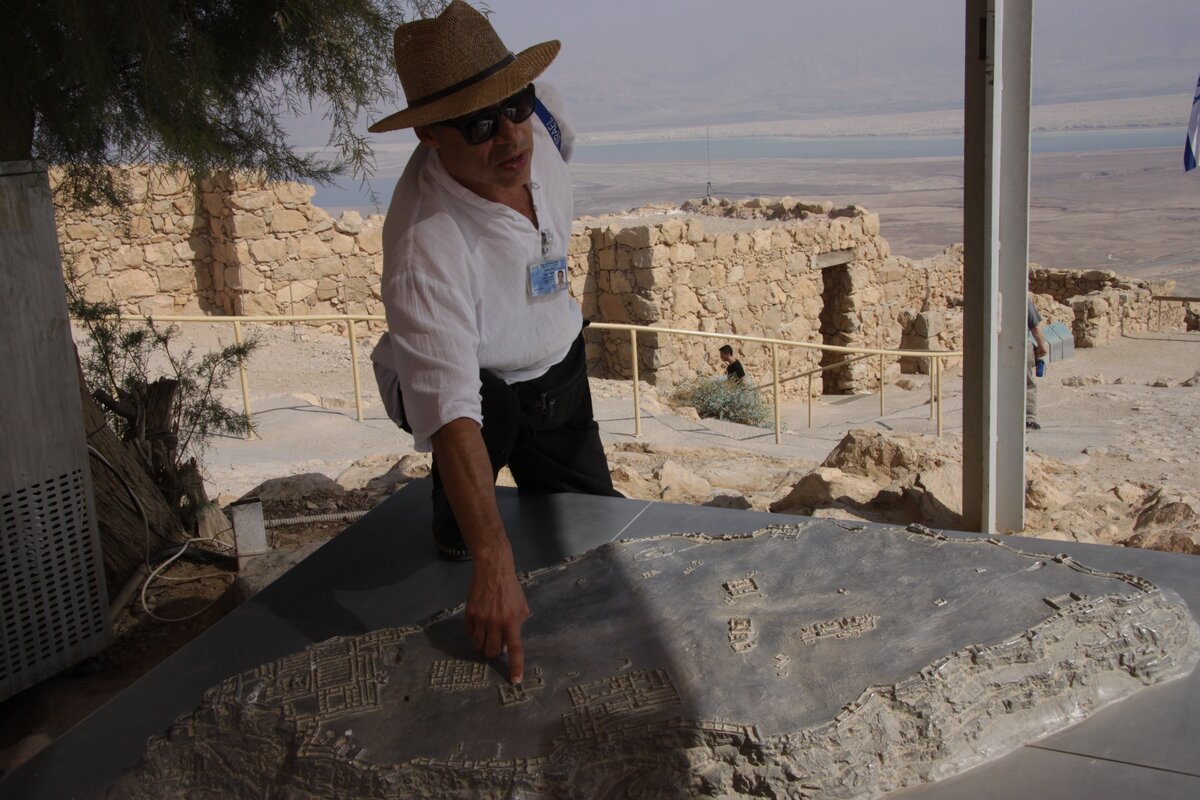 Макет крепости Масада / из личного архива