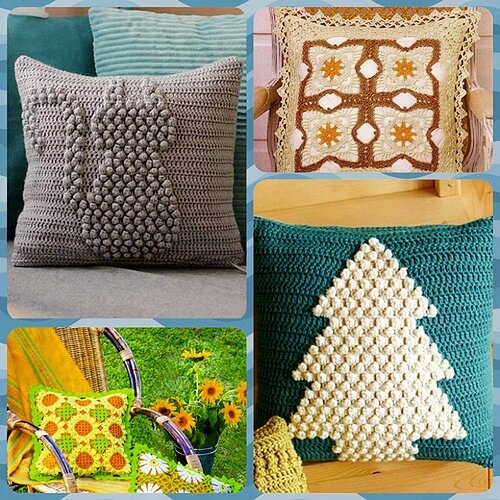 Подушки из мотивов,  подушки  с объемным и цветным рисунком  -  все хороши! Такие  подушечки обязательно  подарят  самые сладкие и волшебные сны))