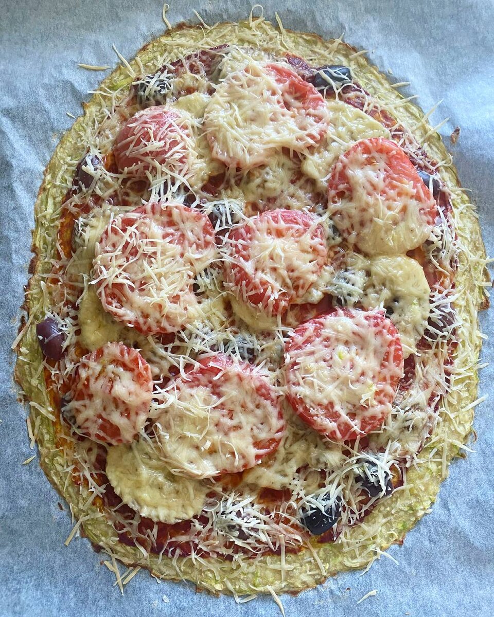 Пицца на кабачковом тесте