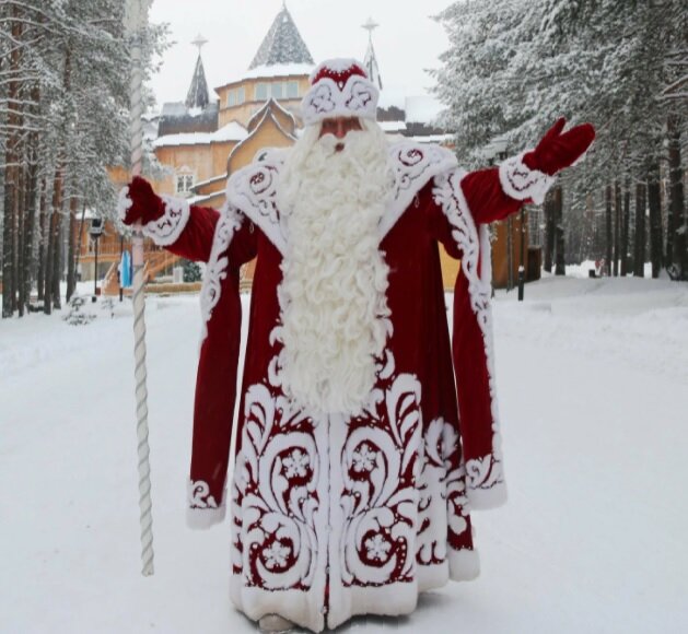 Раскраска настоящий дед мороз распечатать