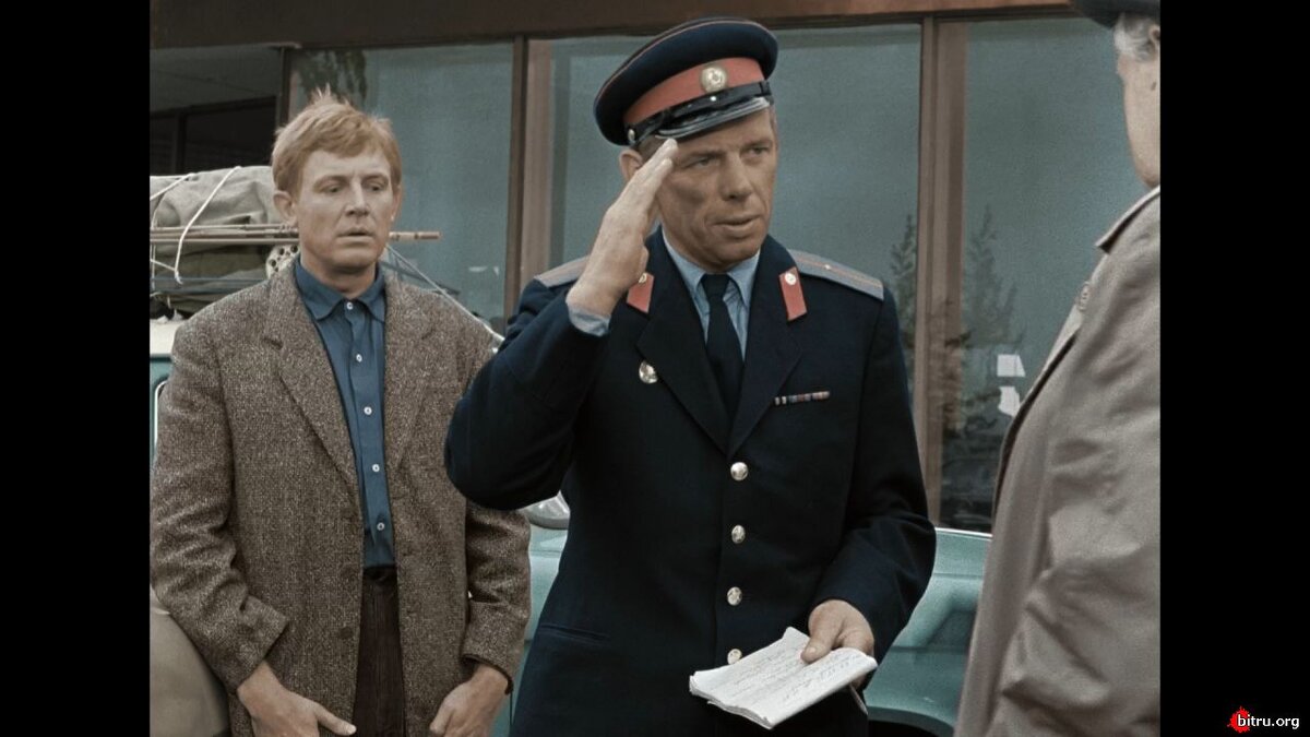 Кадр из комедии Рязанова «Берегись автомобиля» 