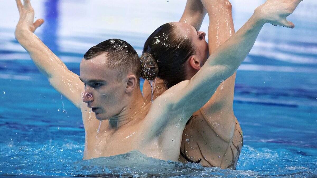    Синхронное плавание. Чемпионат Европы. Смешанный дуэт. Произвольная программа© РИА Новости / Джорджио Пероттино