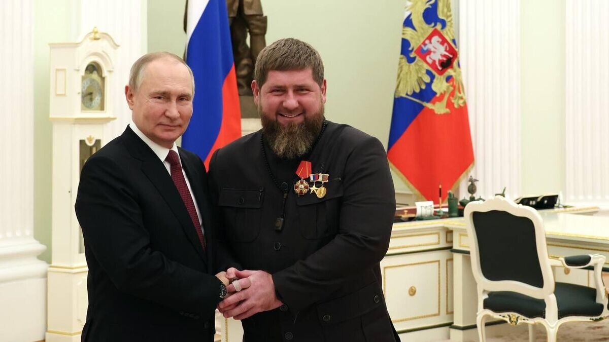    Президент Российской Федерации Владимир Путин и Глава Чеченской Республики Рамзан Кадыров© Фото : Kadyrov_95/Telegram