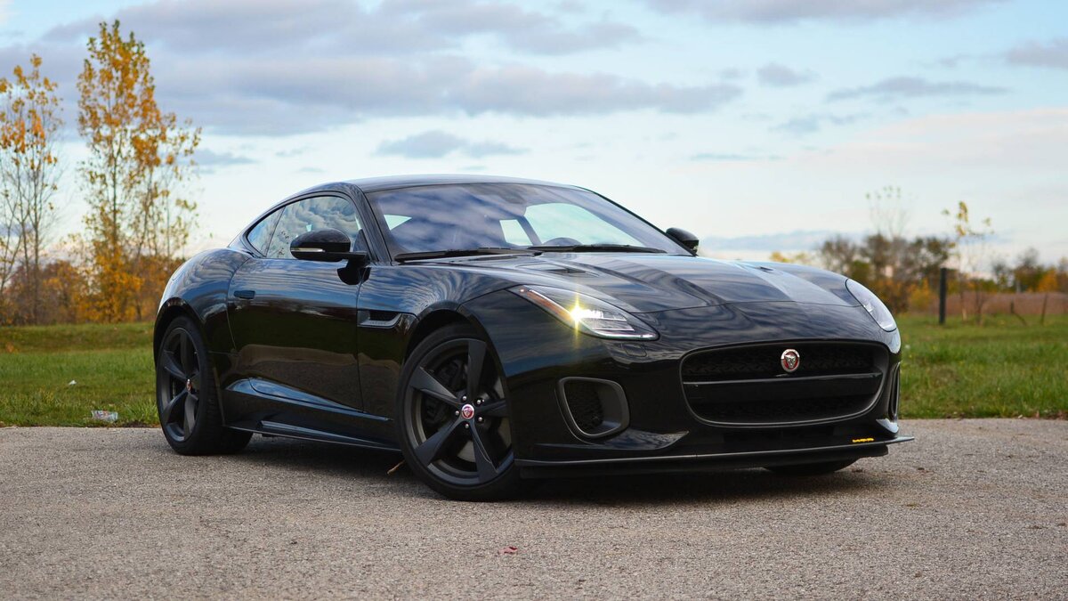 Jaguar f Type черный обои