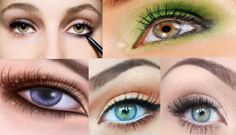 Нанесение теней на глаза