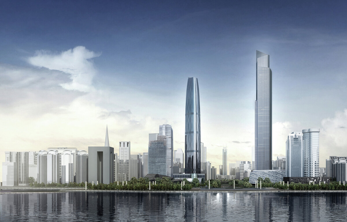 7.   CTF Finance Centre ( Гуанчжоу, Гуандун, КНР) – многофункциональное здание (гостиница, квартиры, офисы и тд.), в 2016 года здание было достроено и достигло своей высоты в 530 м.