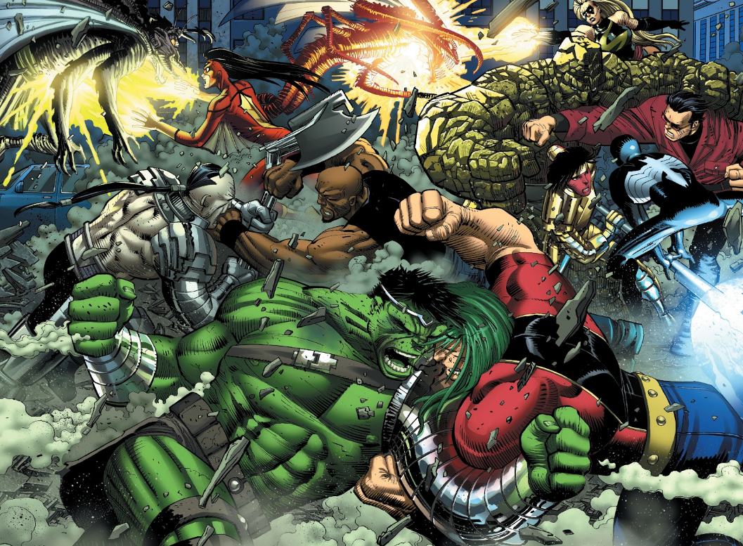 Халк и его приспешники против Мстителей