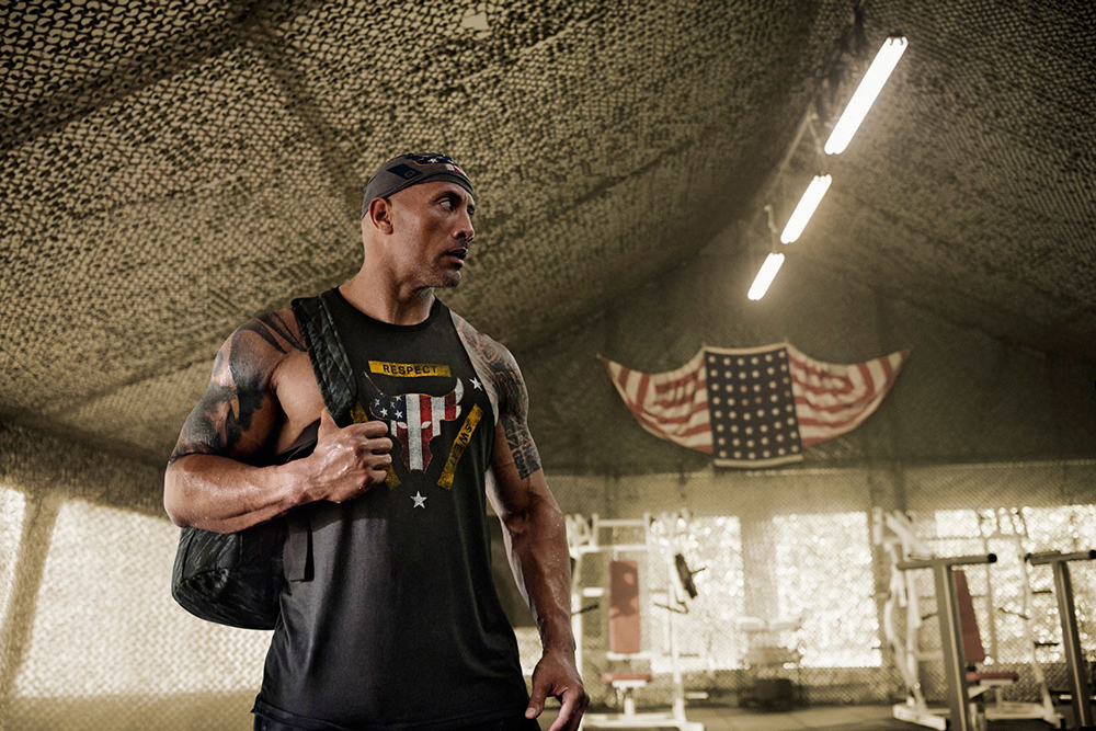 Dwayne Johnson under Armour