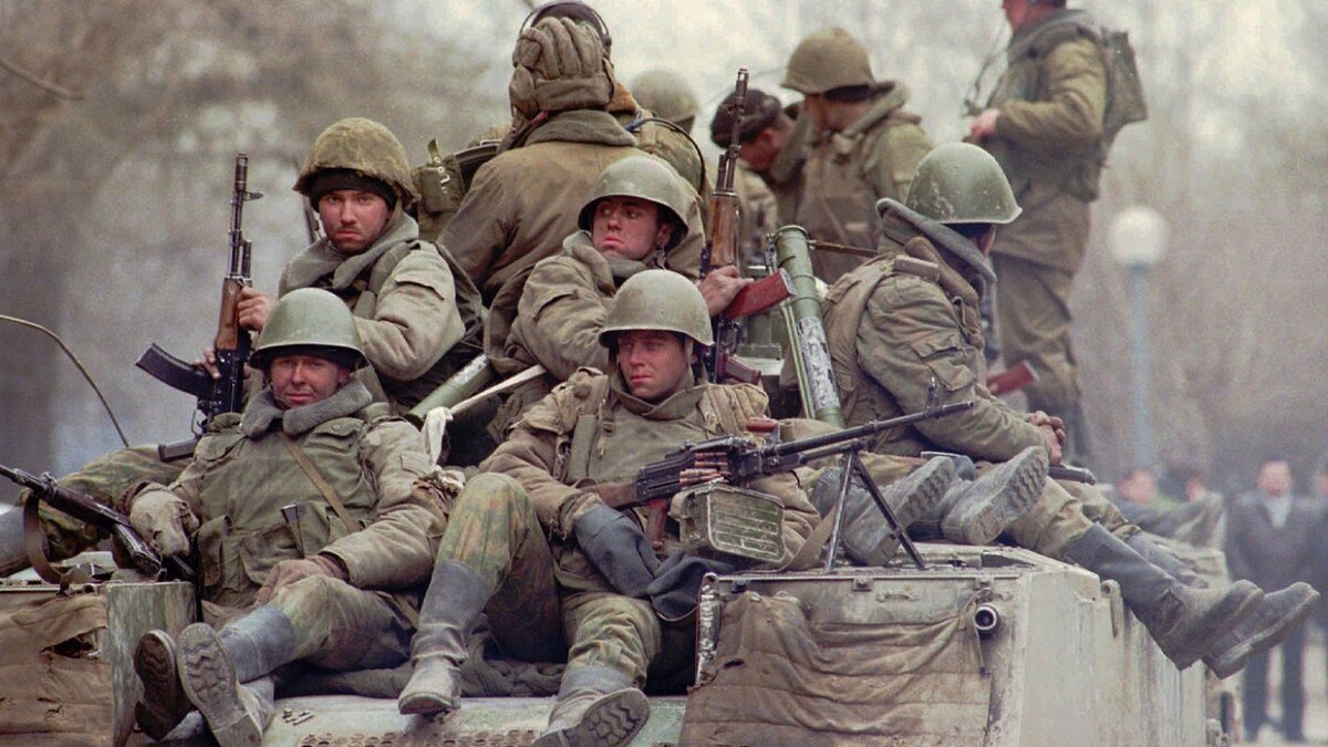 Российские войска в Дагестане. 1999 год.