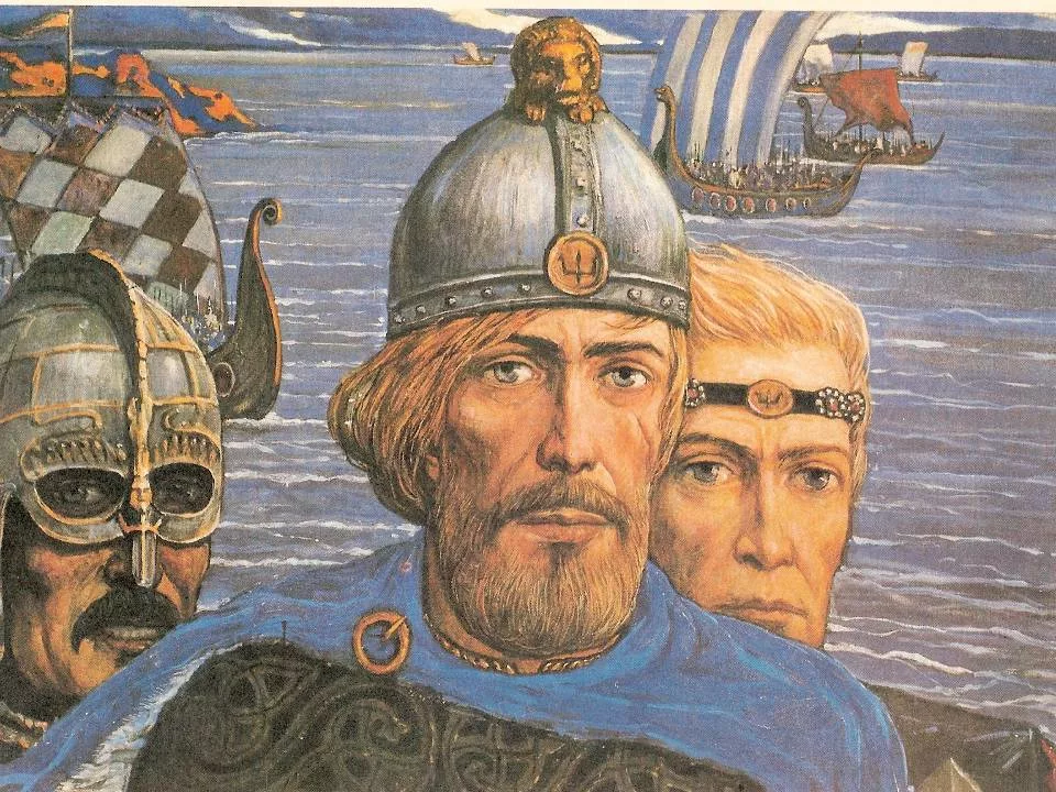 Глазунов два князя картина