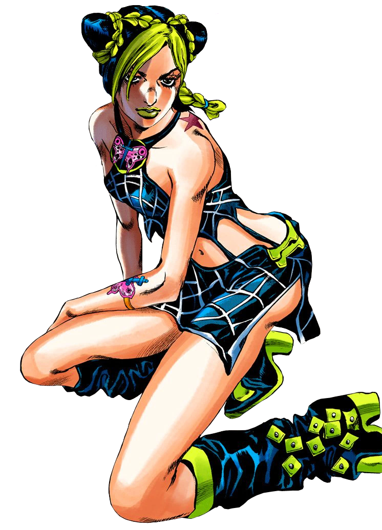 Рисунок из оригинальной цветной манги Stone Ocean