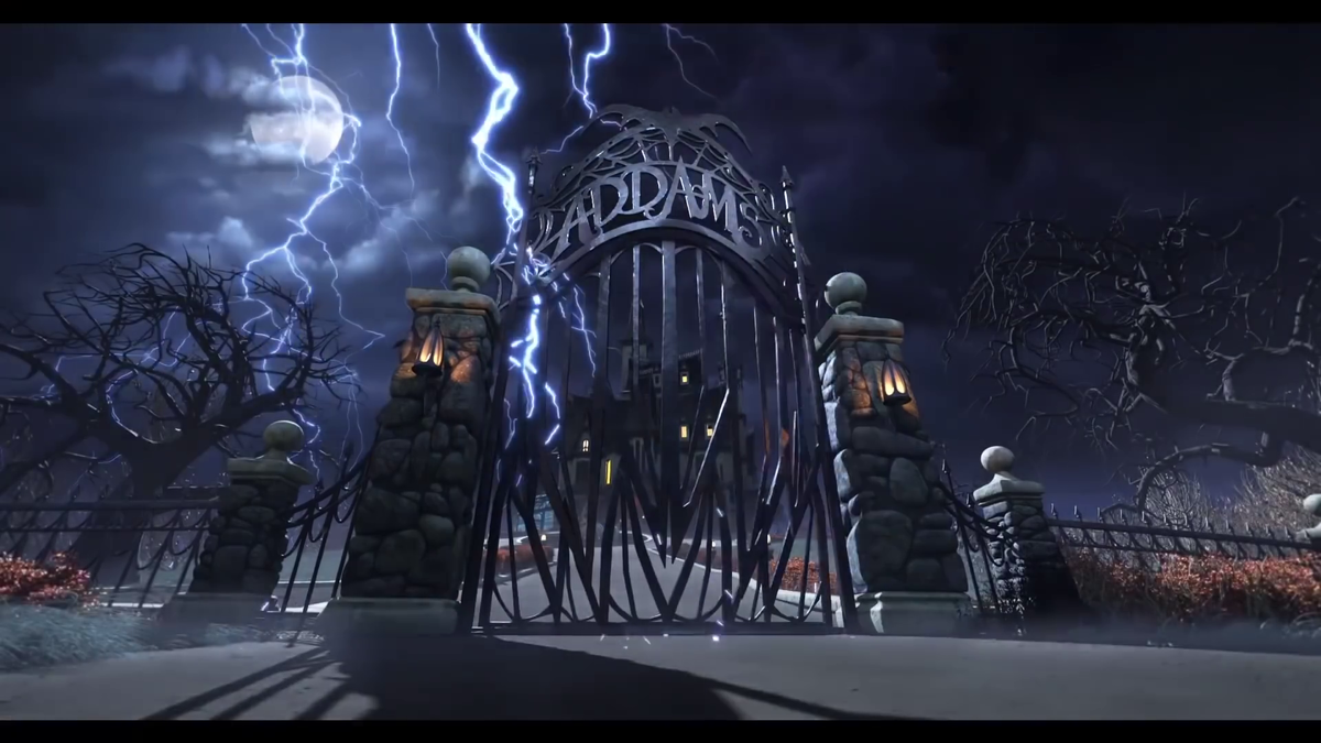 кадр из мультфильма "Семейка Аддамс"