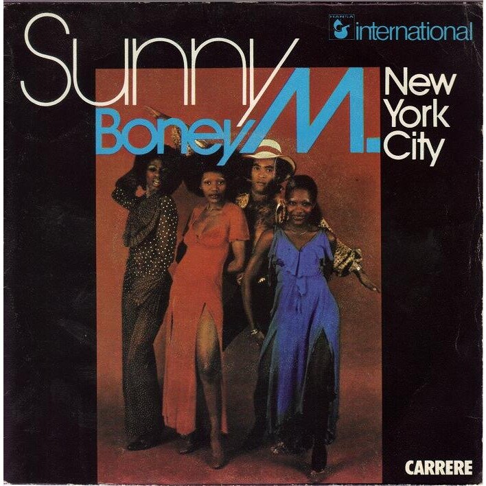 Обложка сингла Boney M с песней Sunny (1976).