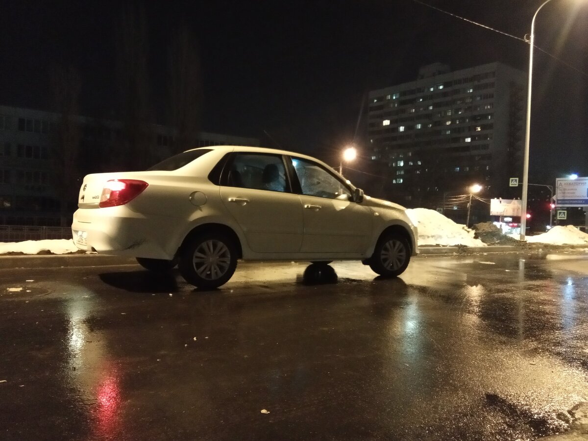 тацун в ночном городе