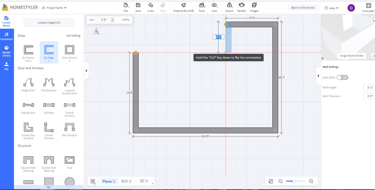 Создание комнаты