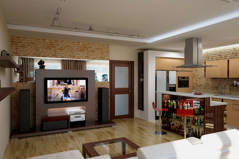 Кухня-студия