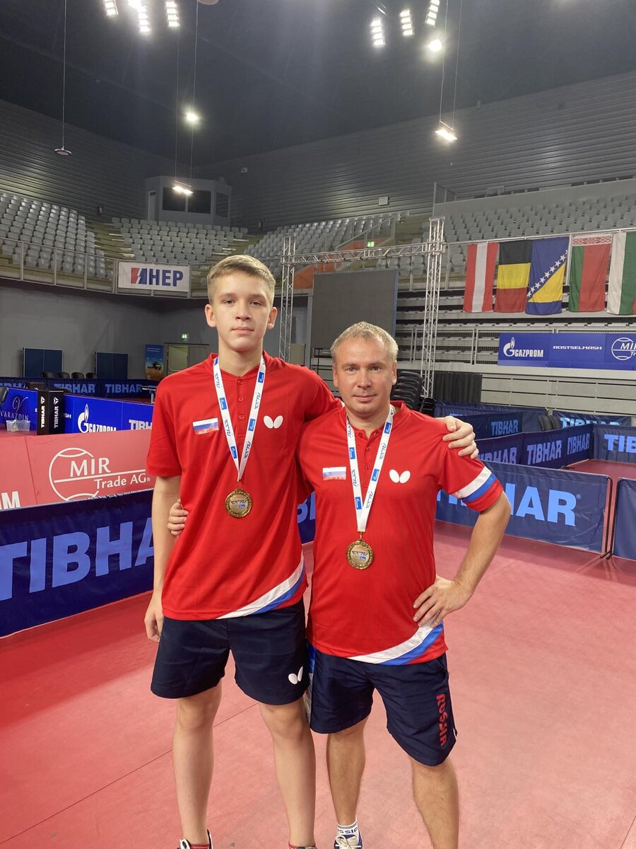 Виноградов Роман и его тренер Рыжов Ю.Б.