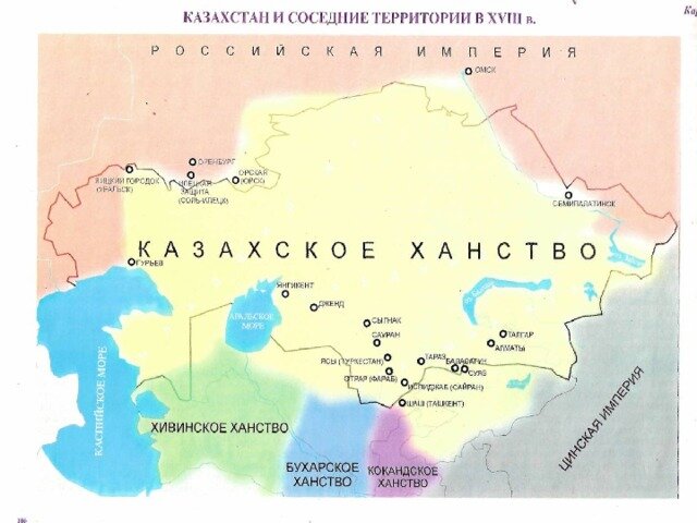 Казахстан в конце 18 века