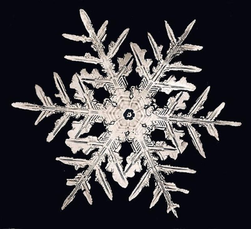 получалось красиво, напоминало снежинку.